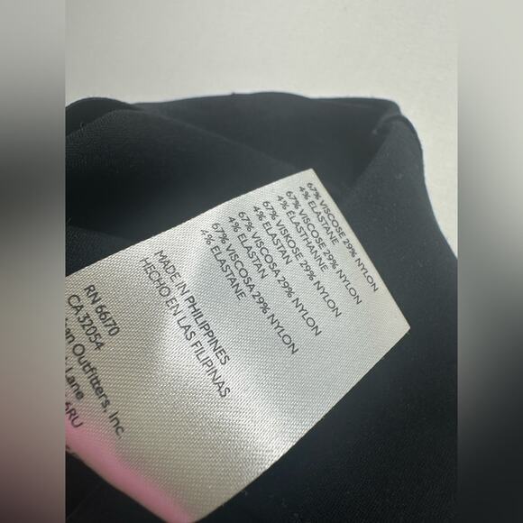 Anthropologie Maeve The Margot Kick Flare Cropped Pants Black Size Small Pull On - Picture 6 of 6